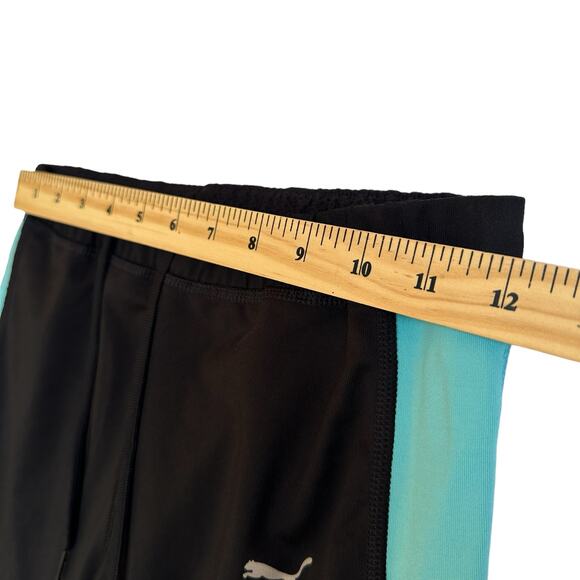 Puma Colorblock Leggings Womens S/M Turquoise Athletic Casual Sporty Comfy Gym - Picture 5 of 12